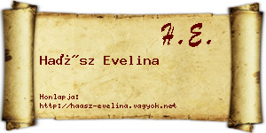 Haász Evelina névjegykártya