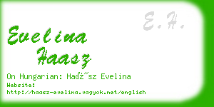 evelina haasz business card